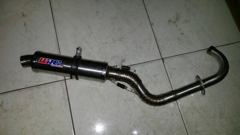 Terjual Knalpot Motor WRC untuk bebek sport touring 