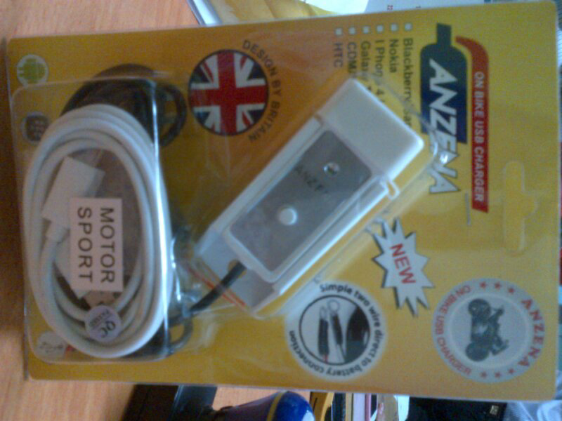 charger hp buat di motor merk anzena