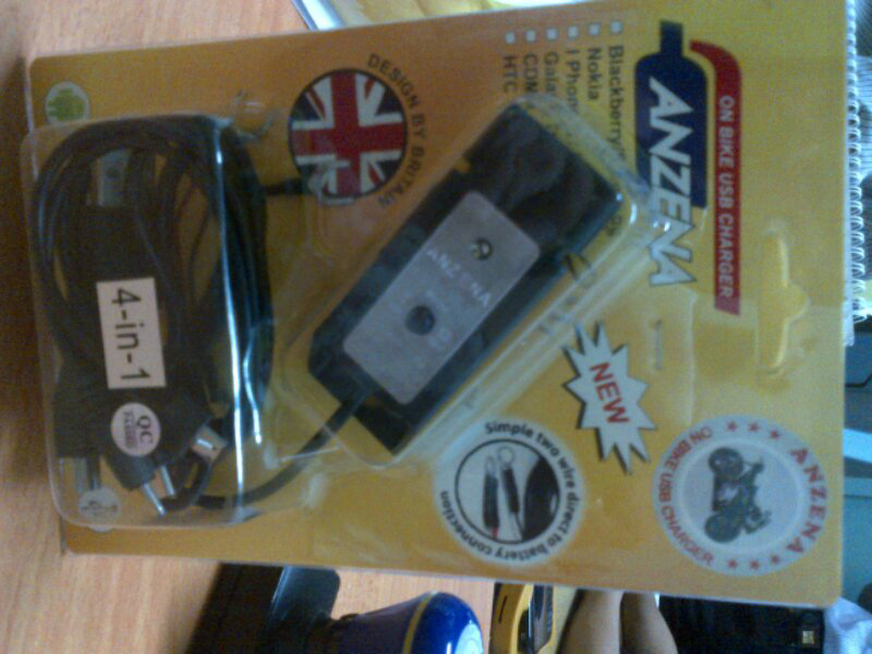 charger hp buat di motor merk anzena