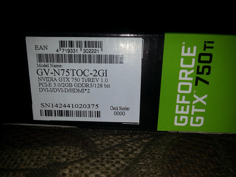 VGA Card Gigabyte GTX 750 Ti Windforce