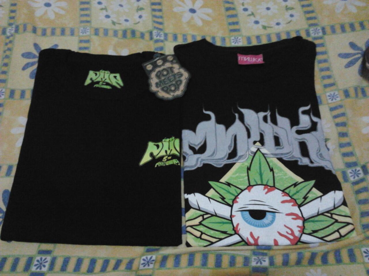 WTS Mishka high tide tees, Pot Meets Pop 5th annivesary tees