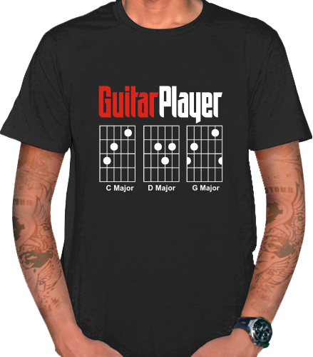 KAOS - T SHIRT GUITAR PLAYER