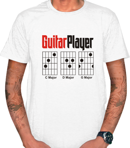 KAOS - T SHIRT GUITAR PLAYER