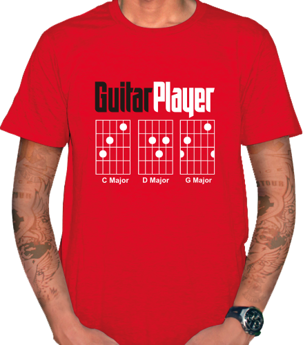 KAOS - T SHIRT GUITAR PLAYER