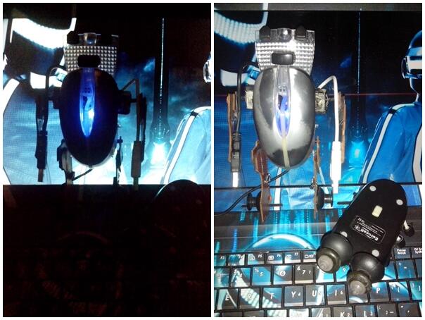 Robot dari Mouse dan Joystick Rusak