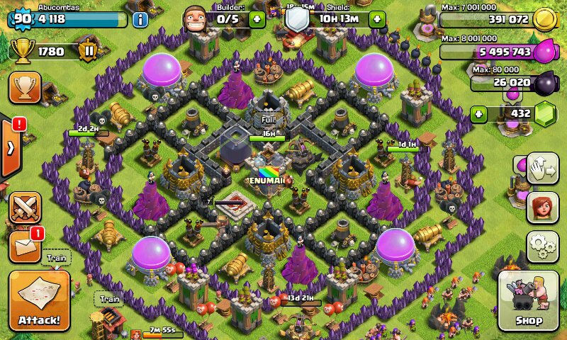 di jual akun COC TH 9.