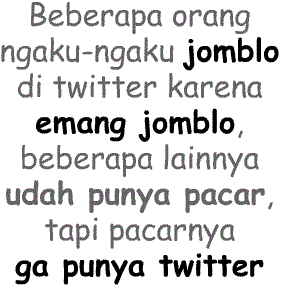 Delapan Alasan Menjadi Jomblo,mungkin lo termasuk?