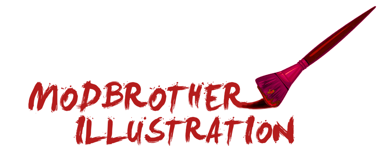 illustrasi wajah MODBROTHER ILLUSTRATION, cocok buat Kado , nikahan, ulangtahun