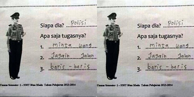 Jawaban Ujian Yang Bikin Guru Berhenti Mengajar
