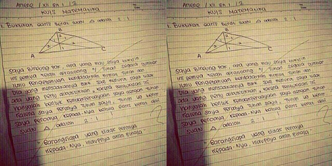 Jawaban Ujian Yang Bikin Guru Berhenti Mengajar