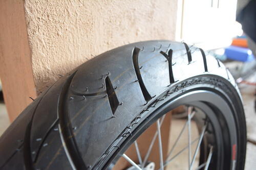 Ban KLX / DTRACK | Supermoto FULLSET Ring 17 SIAP PAKAI! Kondisi 99%