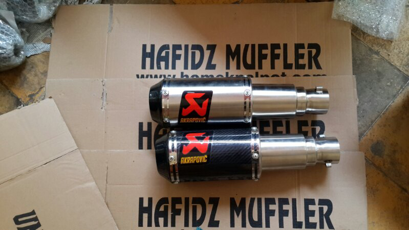 knalpot akrapovic for ninja.cbr.r15.vixion.byson. pesan langsung sampai