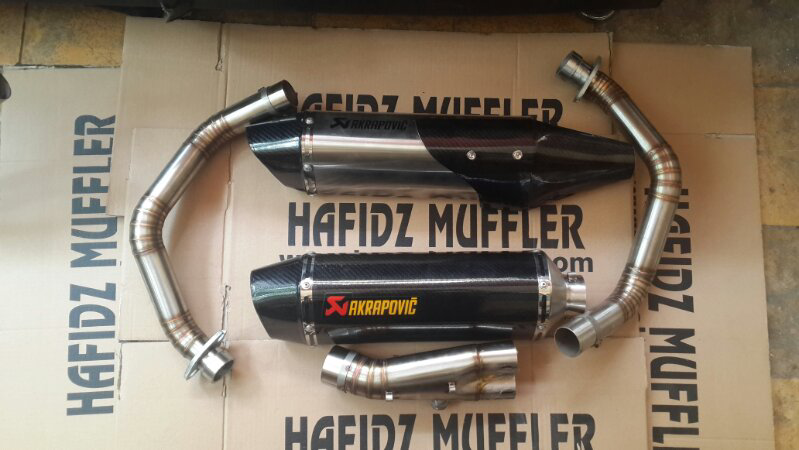 knalpot akrapovic for ninja.cbr.r15.vixion.byson. pesan langsung sampai