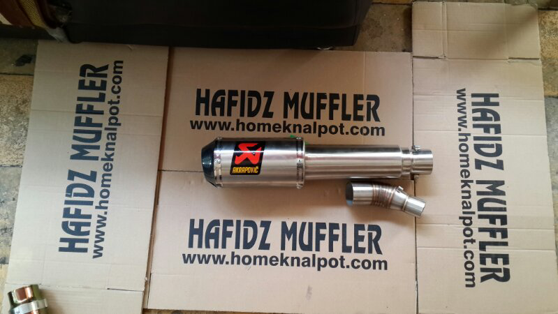 knalpot akrapovic for ninja.cbr.r15.vixion.byson. pesan langsung sampai