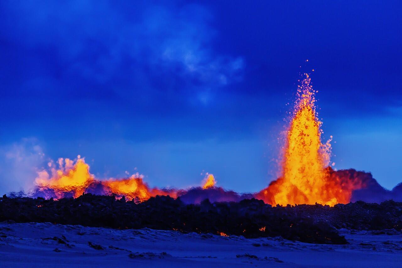 Melihat Kedahsyatan Erupsi Gunung Bardarbunga di Islandia