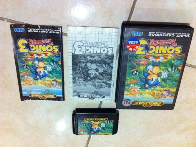 SEGA Mega Drive Games / Cartridge / Kaset Original SONIC 3 PAL