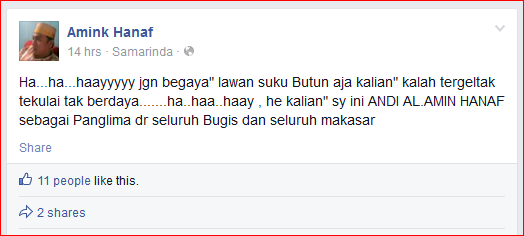 Ini dia gan, Amink Hanaf yang katanya mau membumihanguskan Kalimantan