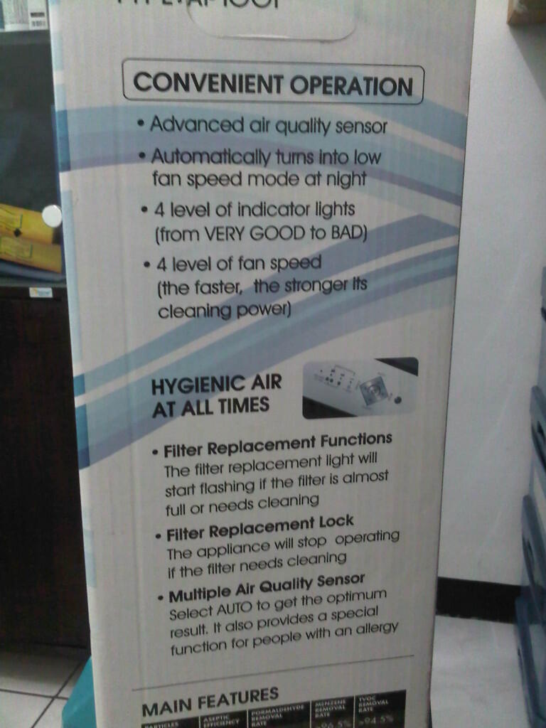 Air Purifier Krisbow Tipe AP1001