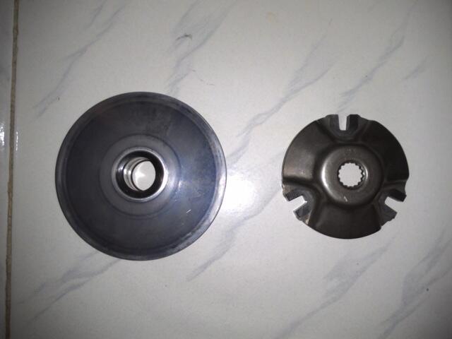 Jual Engine Mounting/Bearing, Puli Depan, Cover Knalpot Yamaha Mio Soul 2009 Original