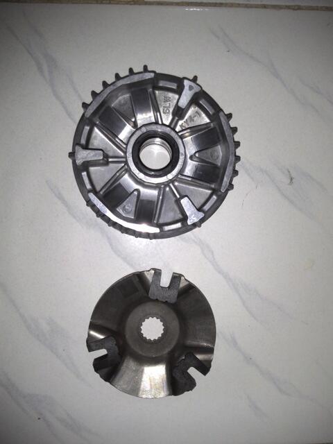 Jual Engine Mounting/Bearing, Puli Depan, Cover Knalpot Yamaha Mio Soul 2009 Original