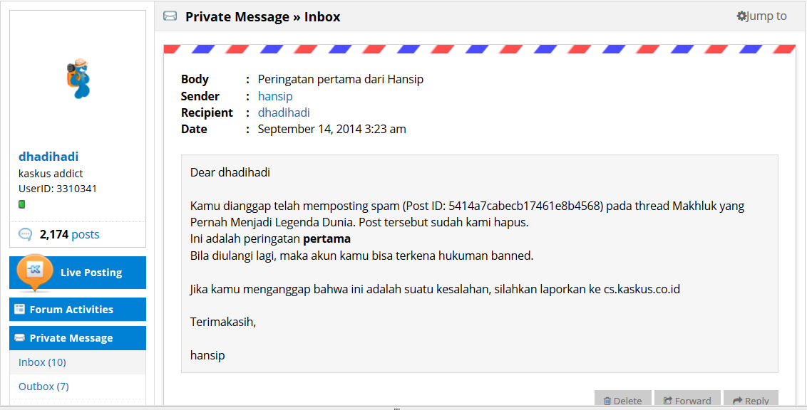 Gan Kenapa Saya Mendapat SMS dari Hansip Yang Isinya Gini