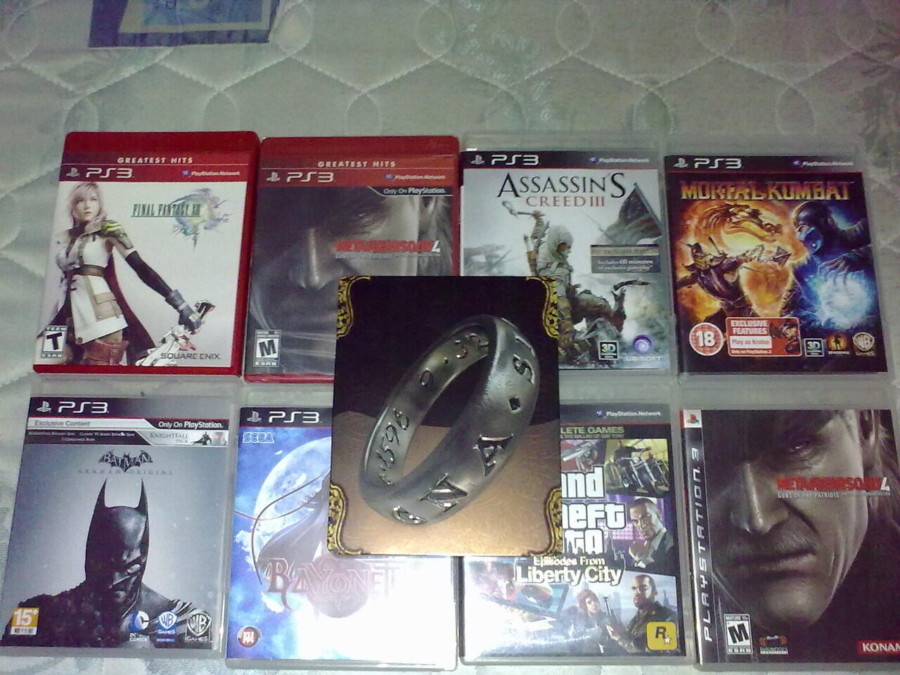 PS3 GTA,MGS4,FF13,Bayoneta,Uncharted 3,Batman A.Origin,Assassin Creed 3,Mortal Kombat