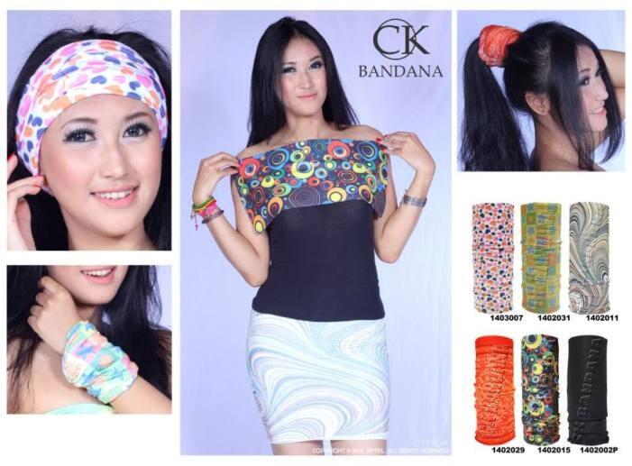 Terjual Buff Bandana Serbaguna, Bahan    Tebal, Motif Banyak. Merk CK