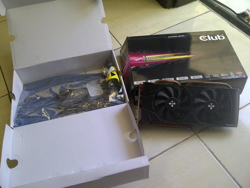 VGA CLUB HD 6950, FULLSET, SEGEL UTUH, TERMURAH, kenceng, dingin, REKBER ok, garansi