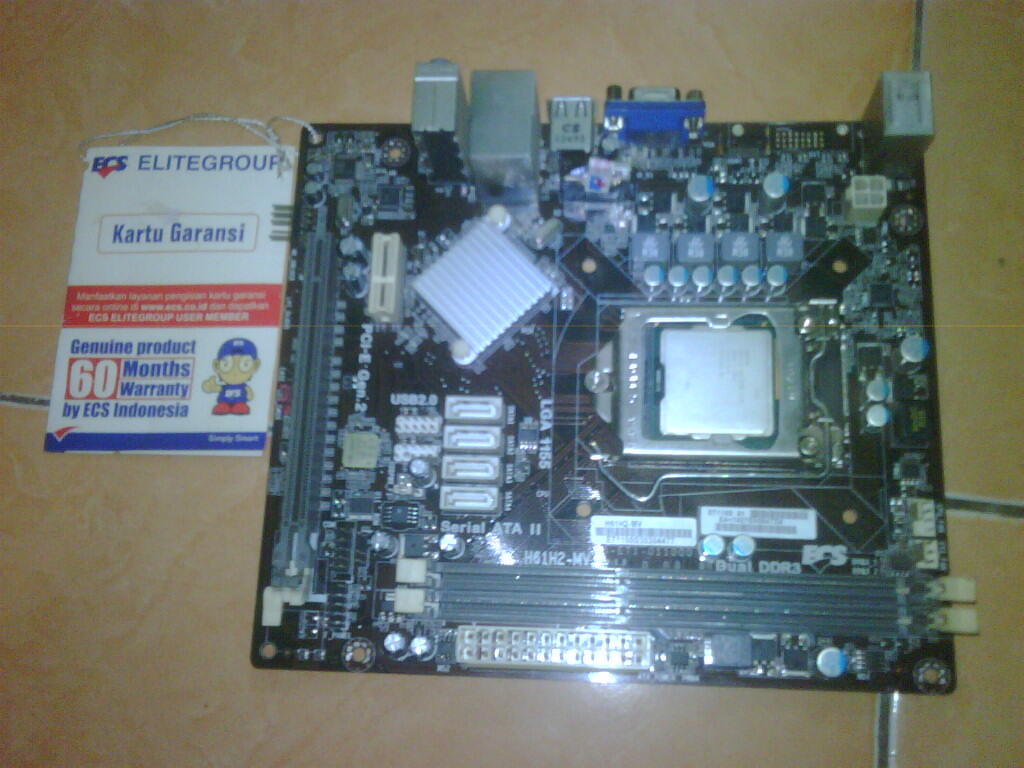 ECS h61h2 mv + Procie g630