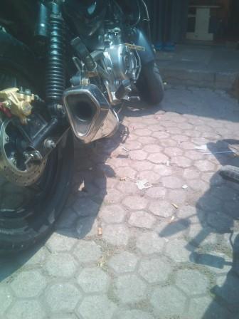 knalpot ex pulsar 180/220..... stainless custom ngebass empuk gak berisik