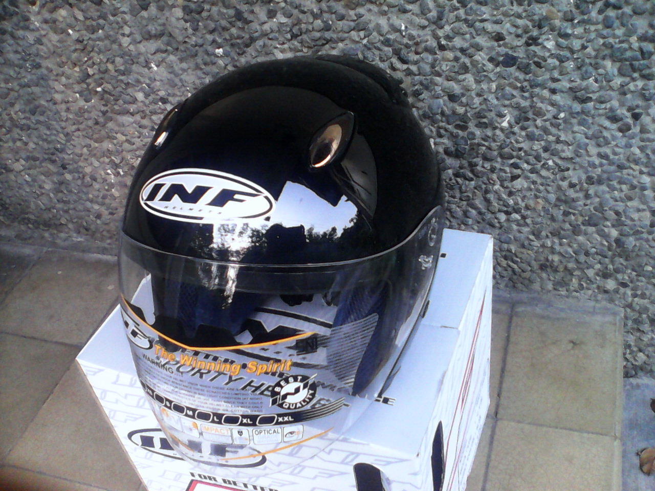Helm INF Centro Hitam New