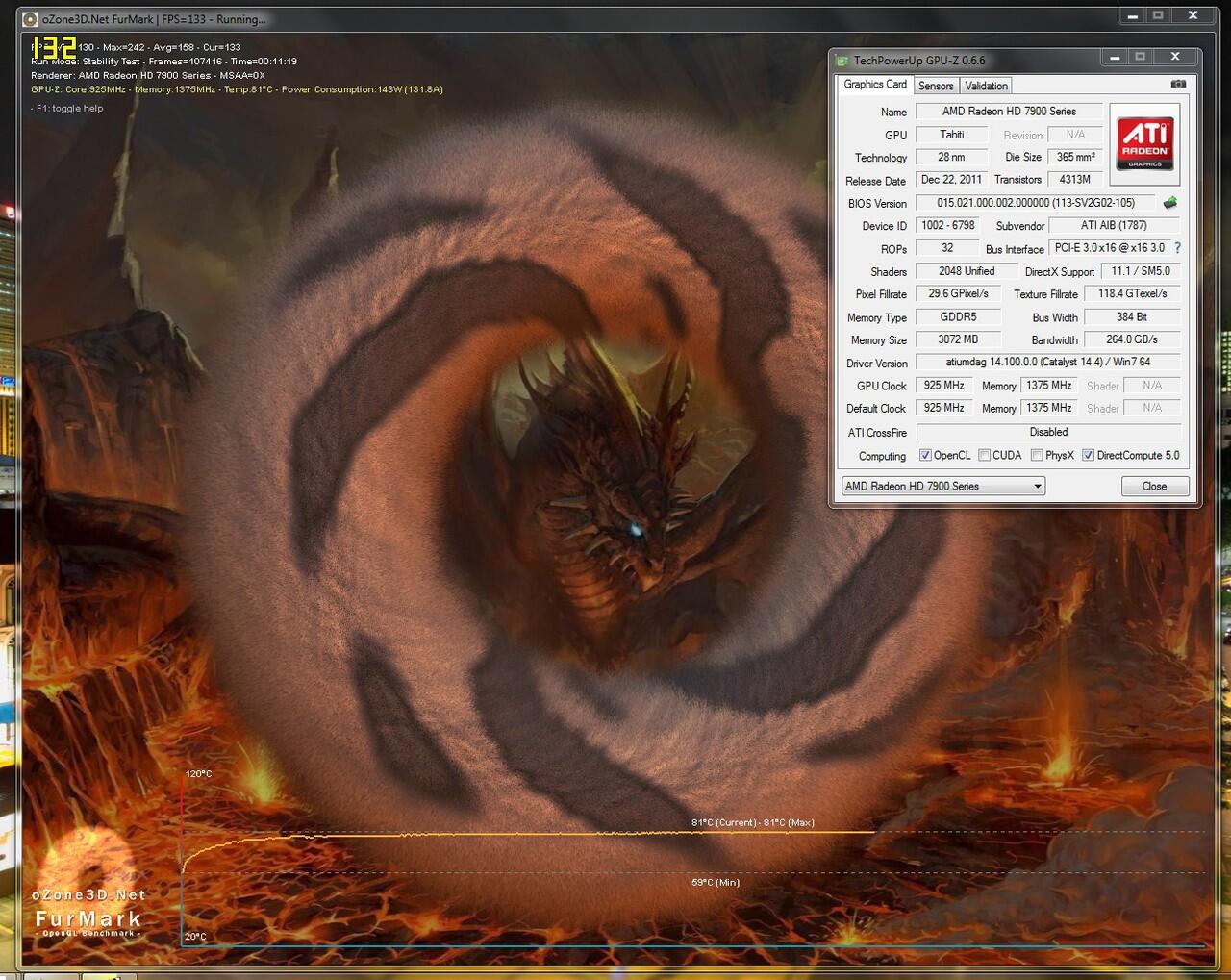 VGA HIS 7970 dual fan