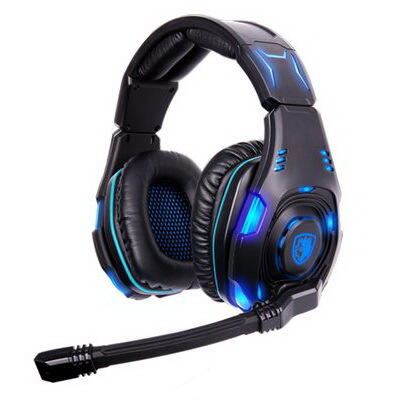SOLO - Sades Knight SA907 Surround 7.1 Gaming Headset Dengan Illuminating Light