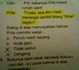 Soal Ujian Gaul
