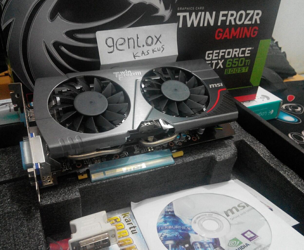 MSI. GTX 650Ti BOOST 2gb TF OC . CIMAHI.