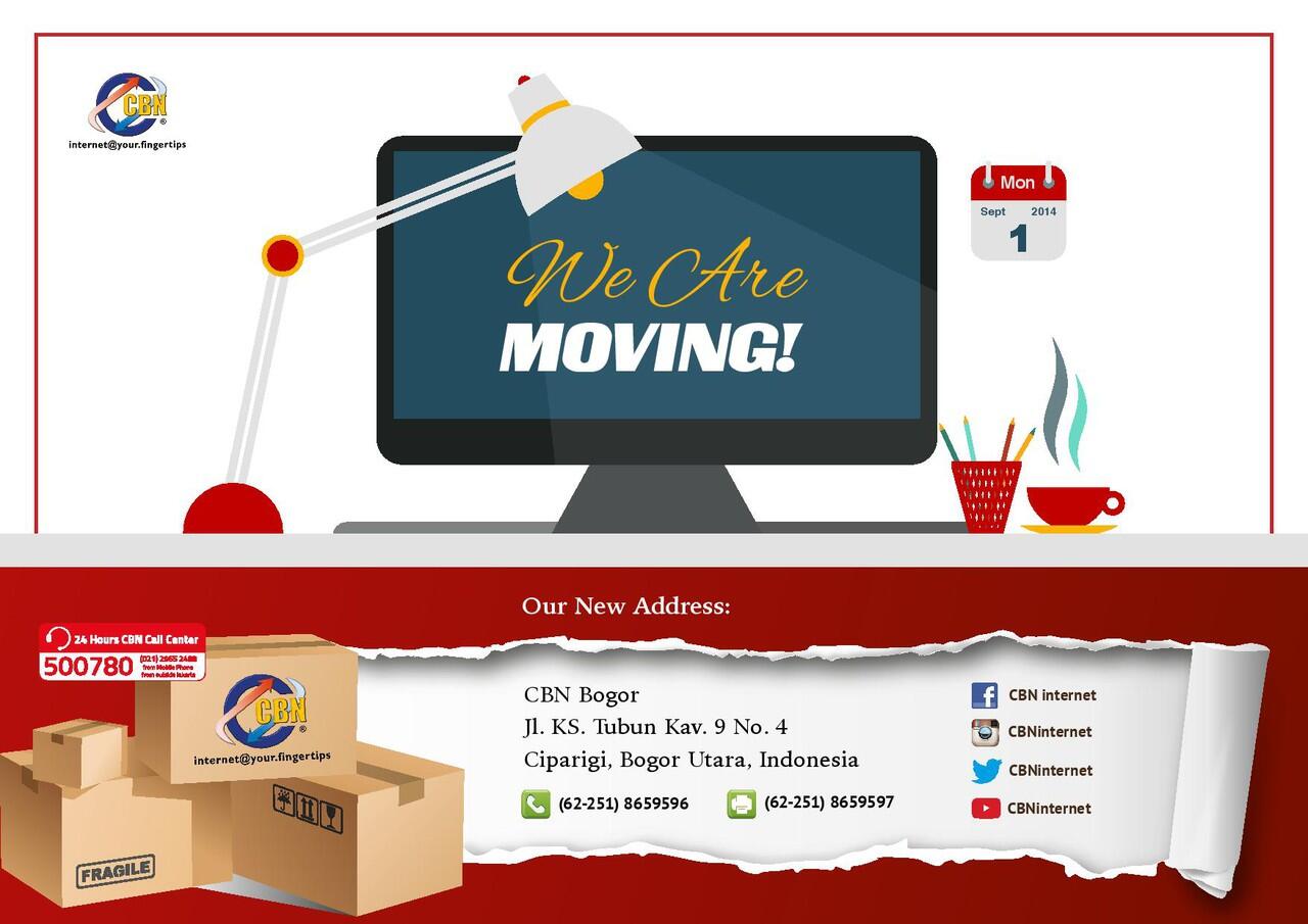 &#91;INFO&#93; Kantor CBN Internet Cabang Bogor PINDAH Kantor