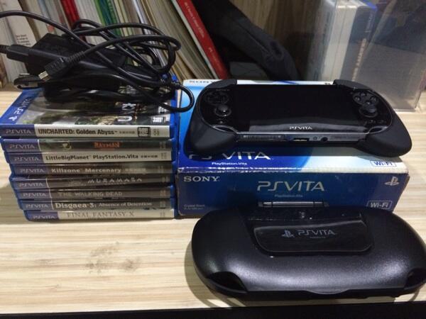 PS VITA Fat wifi + PDP Grip seken mulus!!