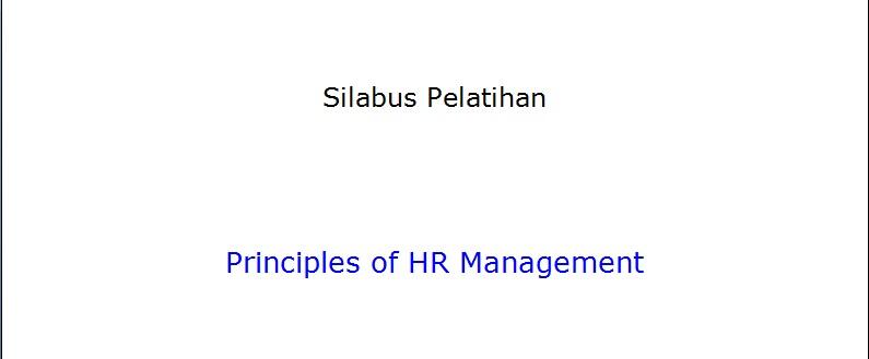 Slide-slide Presentasi Untuk Training HRD