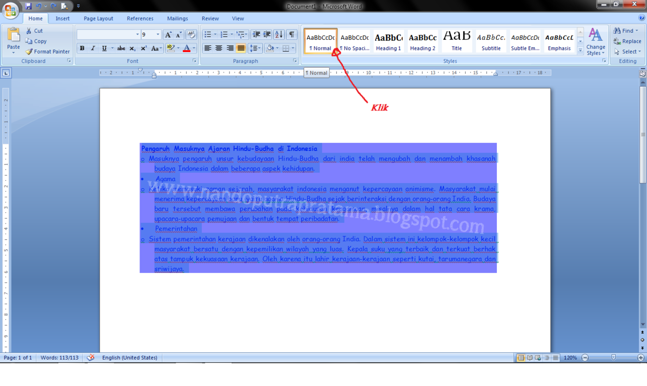 &quot;Cara Menghilangkan Background Warna Microsoft Word hasil Copy-Paste&quot;