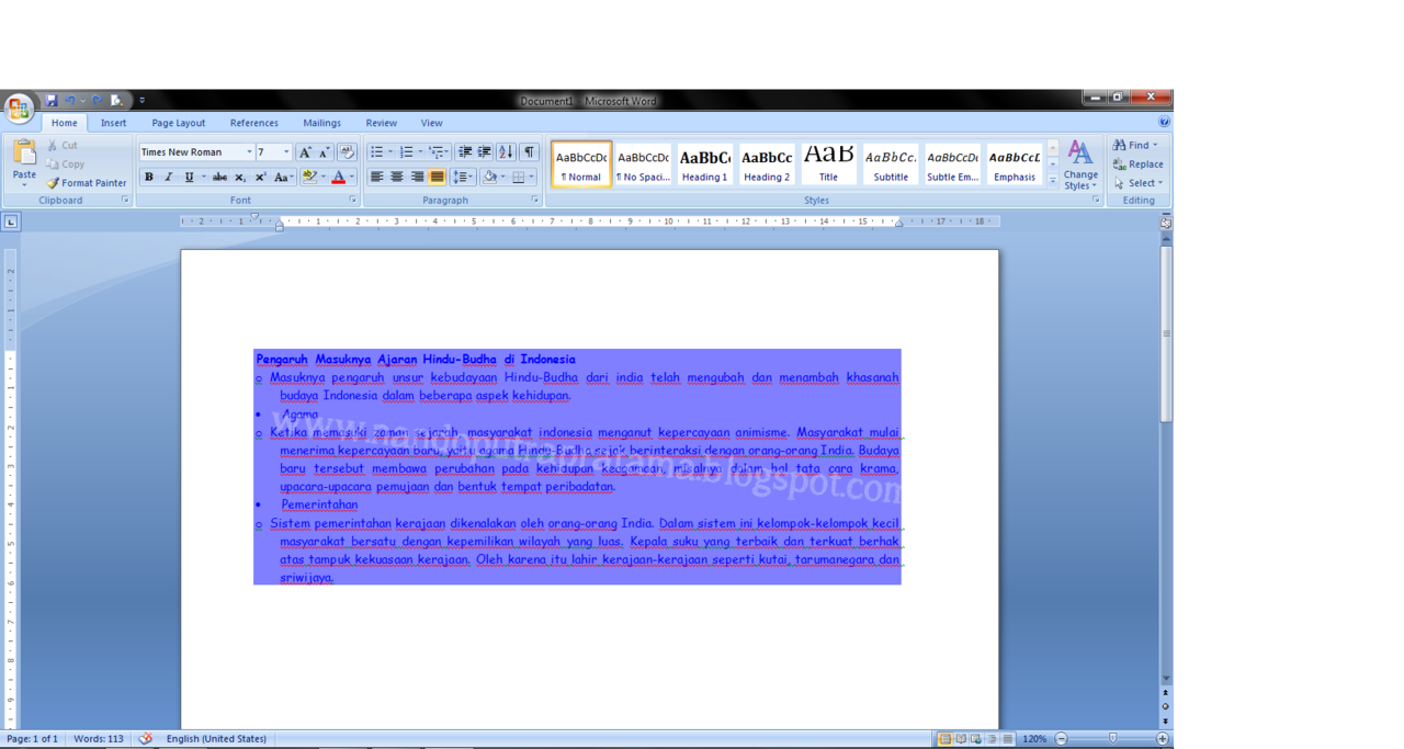 &quot;Cara Menghilangkan Background Warna Microsoft Word hasil Copy-Paste&quot;