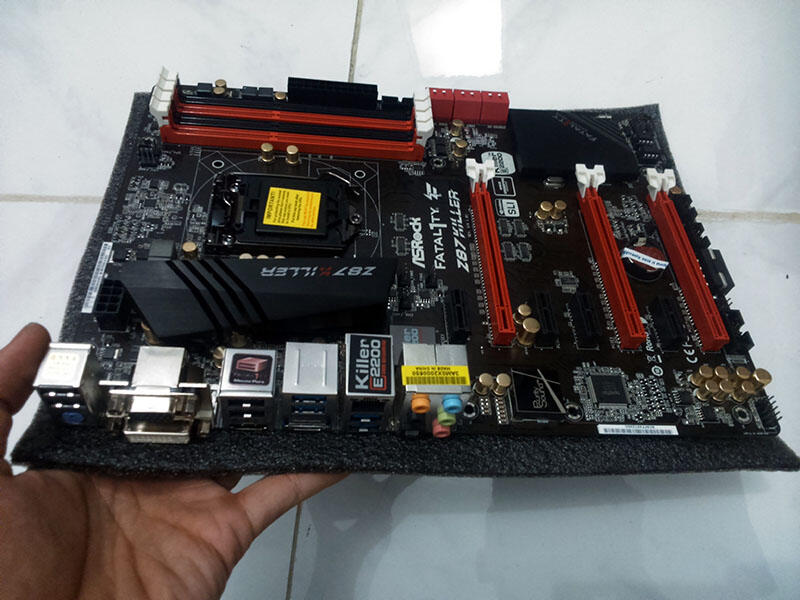 Mobo ASRock Z87 FATALITY KILLER...Fullset Kinyis Kinyis...(MALANG)