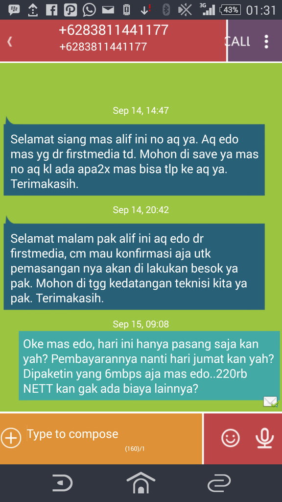 Firstmedia dan pelayanannya yang buruk (ingkar janji)