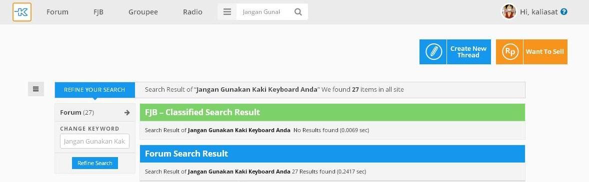 Jangan Gunakan Kaki Keyboard Anda