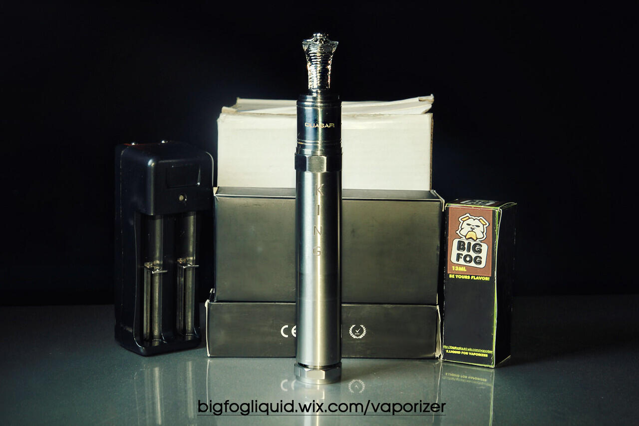 Jual vaporizer/king/mod/quasar/rda/driptip/king/cobra/battery/18650/eliquid/bigfog