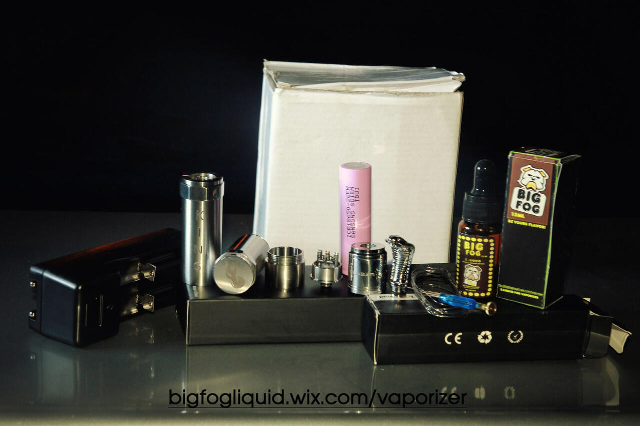 Jual vaporizer/king/mod/quasar/rda/driptip/king/cobra/battery/18650/eliquid/bigfog