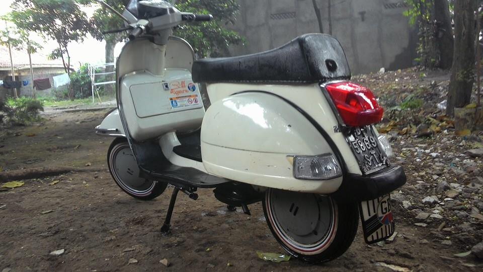 Terjual Turun harga Vespa Excel 150cc 1994 putih bogor 