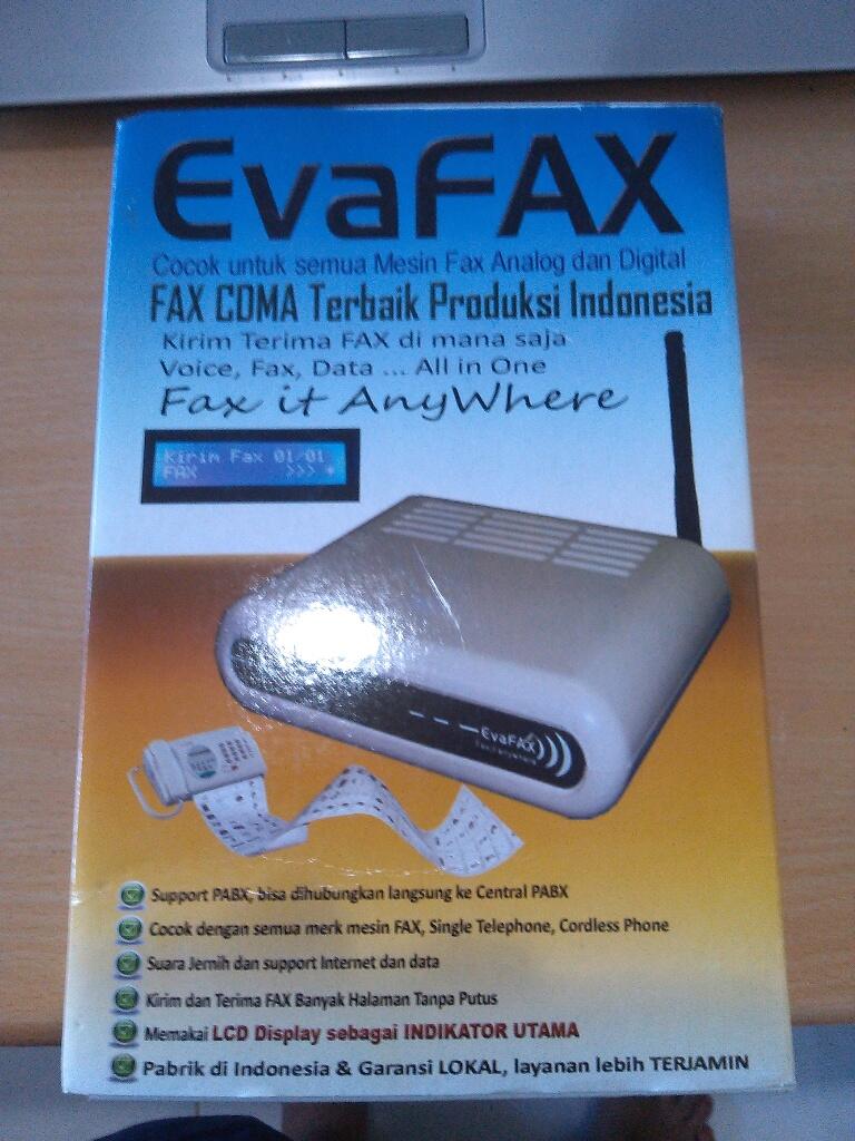 EvaFAX CDMA FAX - Fax bisa pake No Flexi / Starone