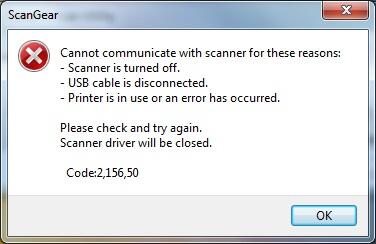 &#91;ASK&#93; Printer, Scanner, Copier Canon MP237 Error (Scanner-nya)