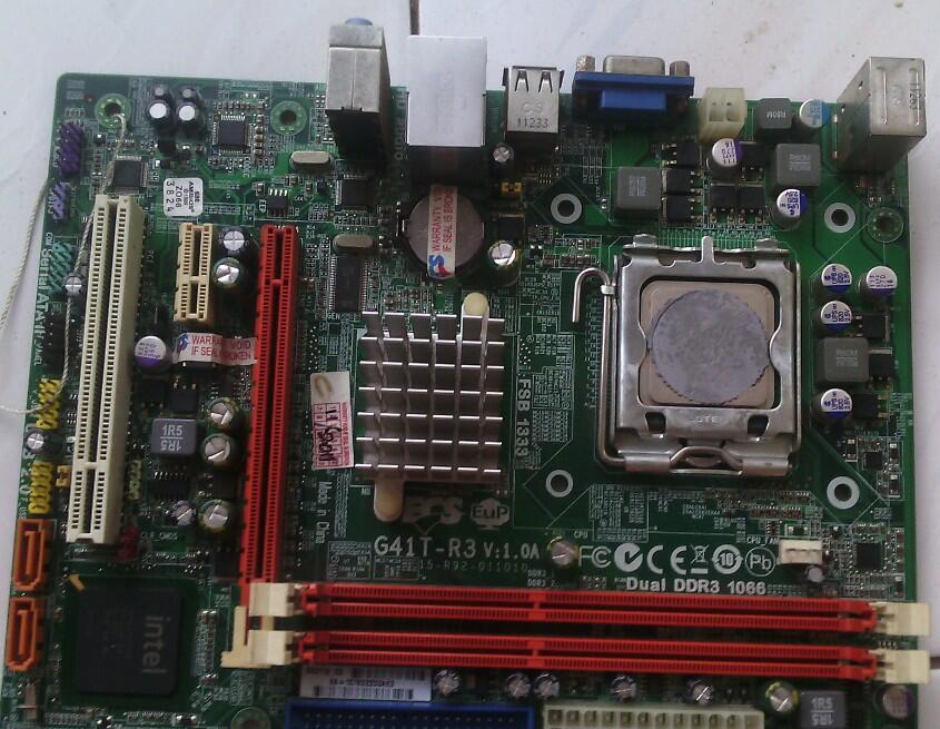 ECS G41T R3 (LGA 775, DDR3) + CORE2DUO E7500