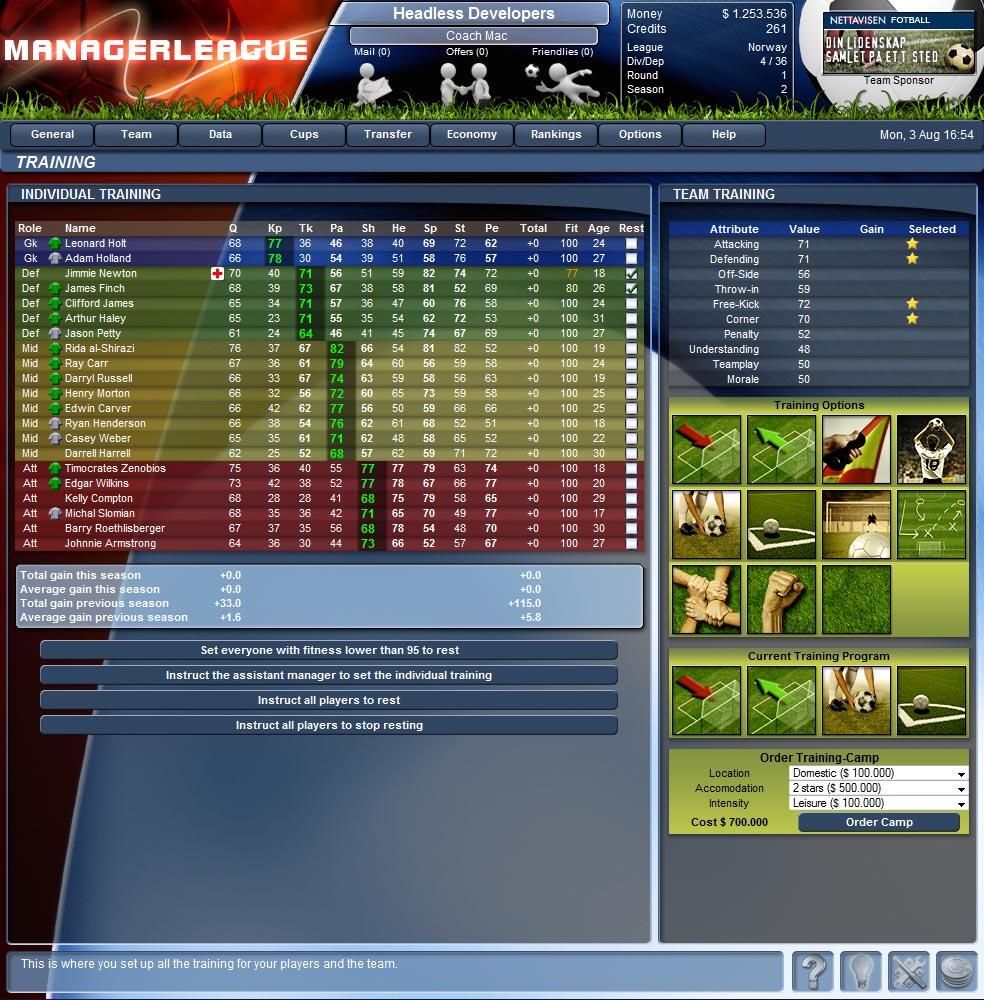 Manager League - Online Footbal Manager - Part 6